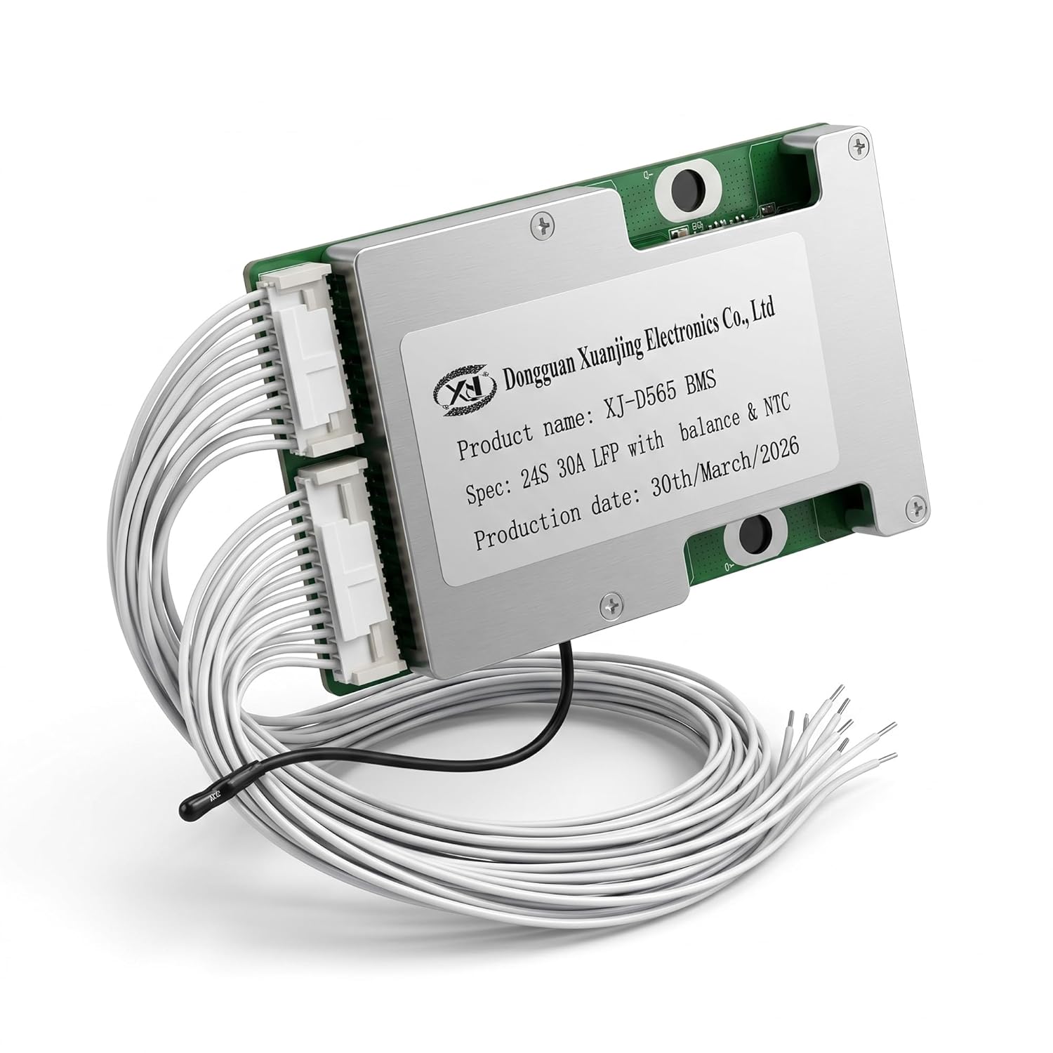 6S–24S LiFePO4 BMS 30A Battery Protection Board for 24V–72V Battery Packs