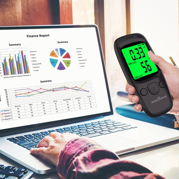 Electromagnetic Radiation Tester EMF Meter with LCD Display & Alarm with Dual Measure Electric and Magnetic Field
