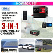 Off-Grid Solar Inverter | AC Modified Wave Converter with Built-in PWM Controller | for Solar Panels