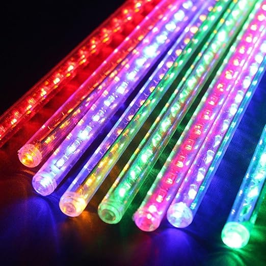 Meteor Shower Drop LED Lights – Set of 8 Weatherproof Outdoor Decorative Lights for Garden & Patio