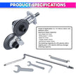 Electric Drill Metal Cutter – Shearing Attachment for Iron/Steel with Mounts