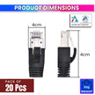 RJ45 CAT7 Shielded Ethernet Termination Plug Pack of 20 – Zinc Alloy Field Termination Connector