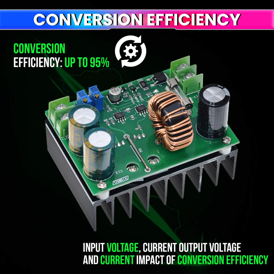 600W DC-DC Boost Converter, Step-Up Voltage Regulator 9V–60V Input to 12V–80V Output High-Efficiency Power Module amiciKart c0tmiz-hs.myshopify.com