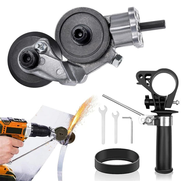 Electric Drill Metal Cutter – Shearing Attachment for Iron/Steel with Mounts amiciKart