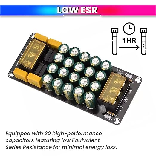 1200W Full Bridge Dual Power Supply Rectifier Board – 100V 12A Peak with 20 Low-ESR Capacitors