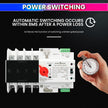 125A Dual Power Automatic Control Transfer Switch (3-Phase) Auto & Manual Mode amiciKart