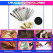 Electric Grinder Tool Kit, DIY 12000RPM Rotary Drill with 14 Pcs Accessories for Polishing, Cleaning and Engraving, 12V DC amiciKart