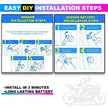 Bike TPMS, 3-in-1 Tyre Pressure Monitoring System with QC 3.0 Fast Charging & Battery Voltage Monitoring
