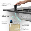Kitchen Sink Soap Dispenser Built-in Countertop S.S Steel Dispenser Pump ( Black)