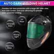 Solar Auto-Darkening Welding Helmet with Adjustable Brightness & Sensitivity Control