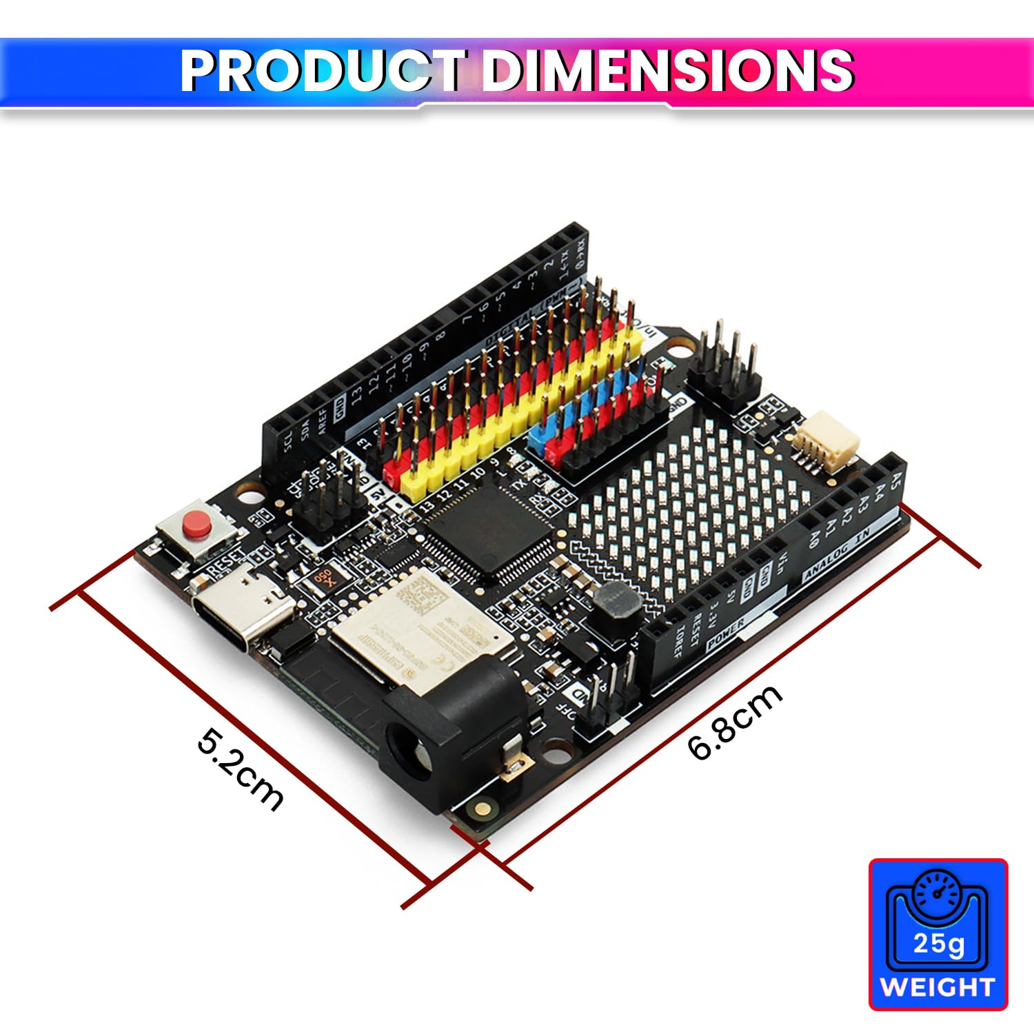 UNO R4 Minima ESP32-S3 WiFi Development Board – RA4M1, LED Lights, CAN, Bluetooth Connectivity amiciKart c0tmiz-hs.myshopify.com