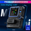 LCR-P1 Transistor & Capacitor Tester – 1.44'' Display, USB-C Rechargeable LCR Meter