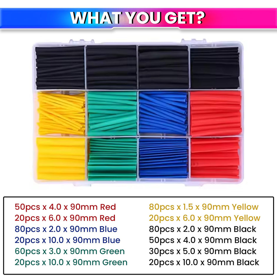 Heat Shrink Tubing Kit – Polyolefin Insulation Sleeves | Flame Retardant, Durable & Organized amiciKart c0tmiz-hs.myshopify.com