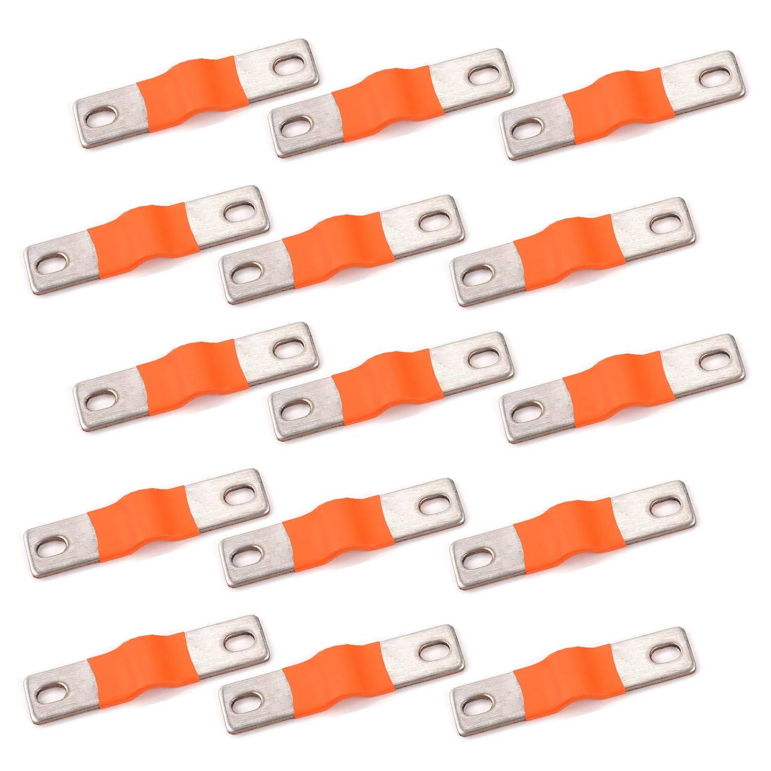 100A Pure Copper Flexible Busbar Battery Terminals for LiFePO₄ Lithium Batteries – Pack of 15 amiciKart