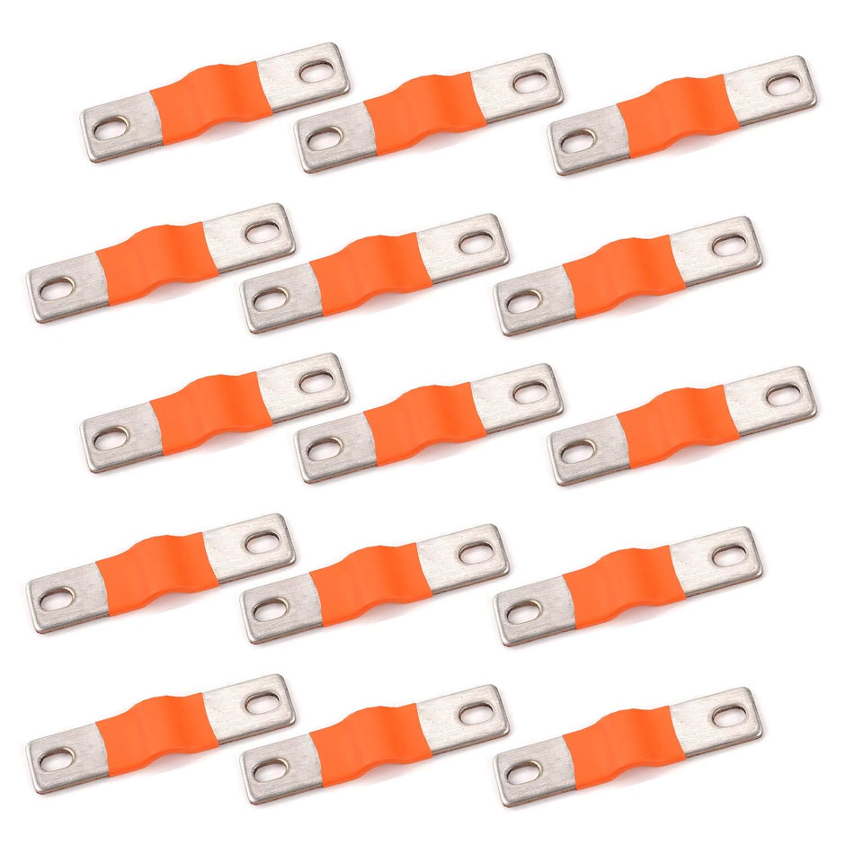 100A Pure Copper Flexible Busbar Battery Terminals for LiFePO₄ Lithium Batteries – Pack of 15 amiciKart