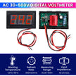 3-Digit Digital Voltmeter, 30–500VAC with Potentiometer Calibration for Accurate Monitoring amiciKart c0tmiz-hs.myshopify.com