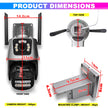 Dual Camera CCTV, 4K+4K HD Security Camera with Built-in Alarm, Motion Detection
