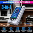 Portable NH3 Ammonia Meter – LCD Display with Temp & Humidity, Alarm & USB-C Rechargeable
