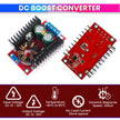 150W DC to DC Converter - 10A Adjustable Step-Up Boost Converter, 10~32V Input to 12~35V Output, High-Efficiency Power Supply amiciKart
