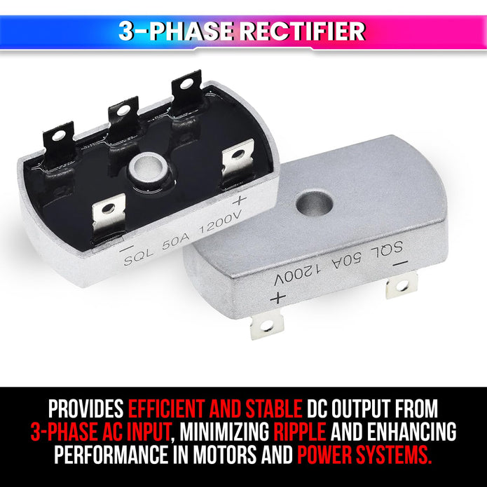 3-Phase Bridge Rectifier, Aluminum Case, Converter for Welding Machines, Solar Power, Inverters