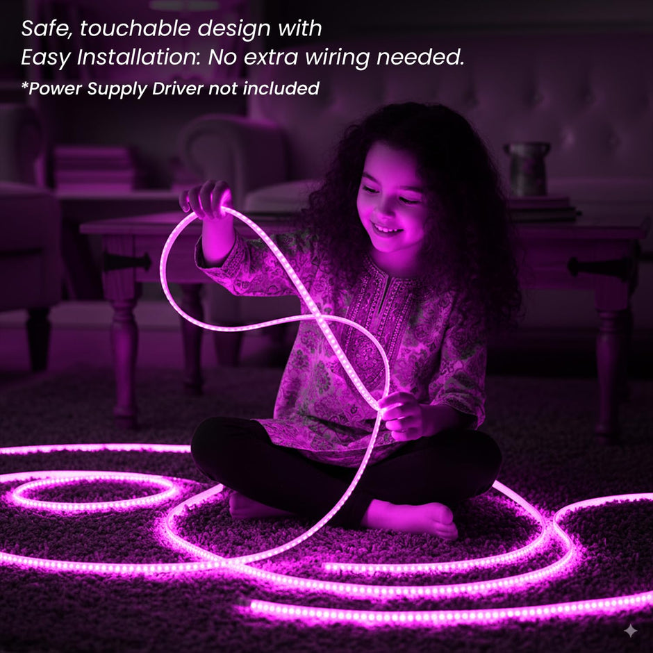Pink Waterproof LED Rope Light 18M Energy-Efficient Lights for Home, Events & Décor Flexible Strip with 120 LEDs/m amiciKart c0tmiz-hs.myshopify.com