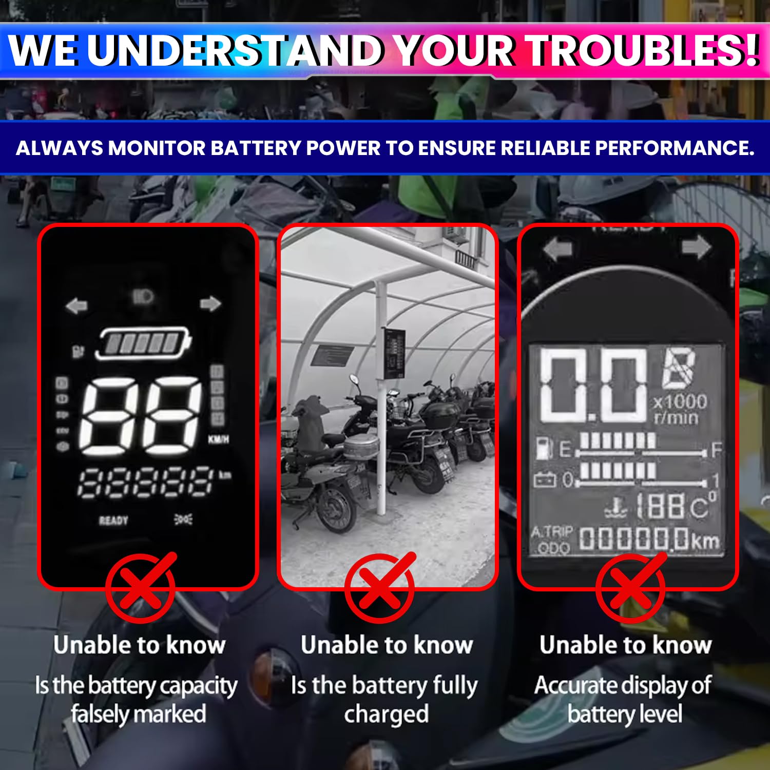 Coulometer 80V 100A True Battery Capacity Indicator Voltage Tester