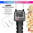 Grain Moisture Meter Handheld Humidity Tester for Wheat, Rice, Corn & More with 4×AA Battery