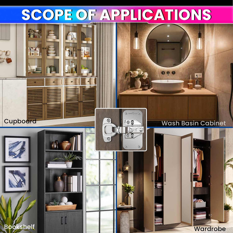 Hinge Repair Plate|Stainless Steel (SS202) Door Hinges|8 Pcs of Hinge Base Repair Plate with Screws amiciKart c0tmiz-hs.myshopify.com