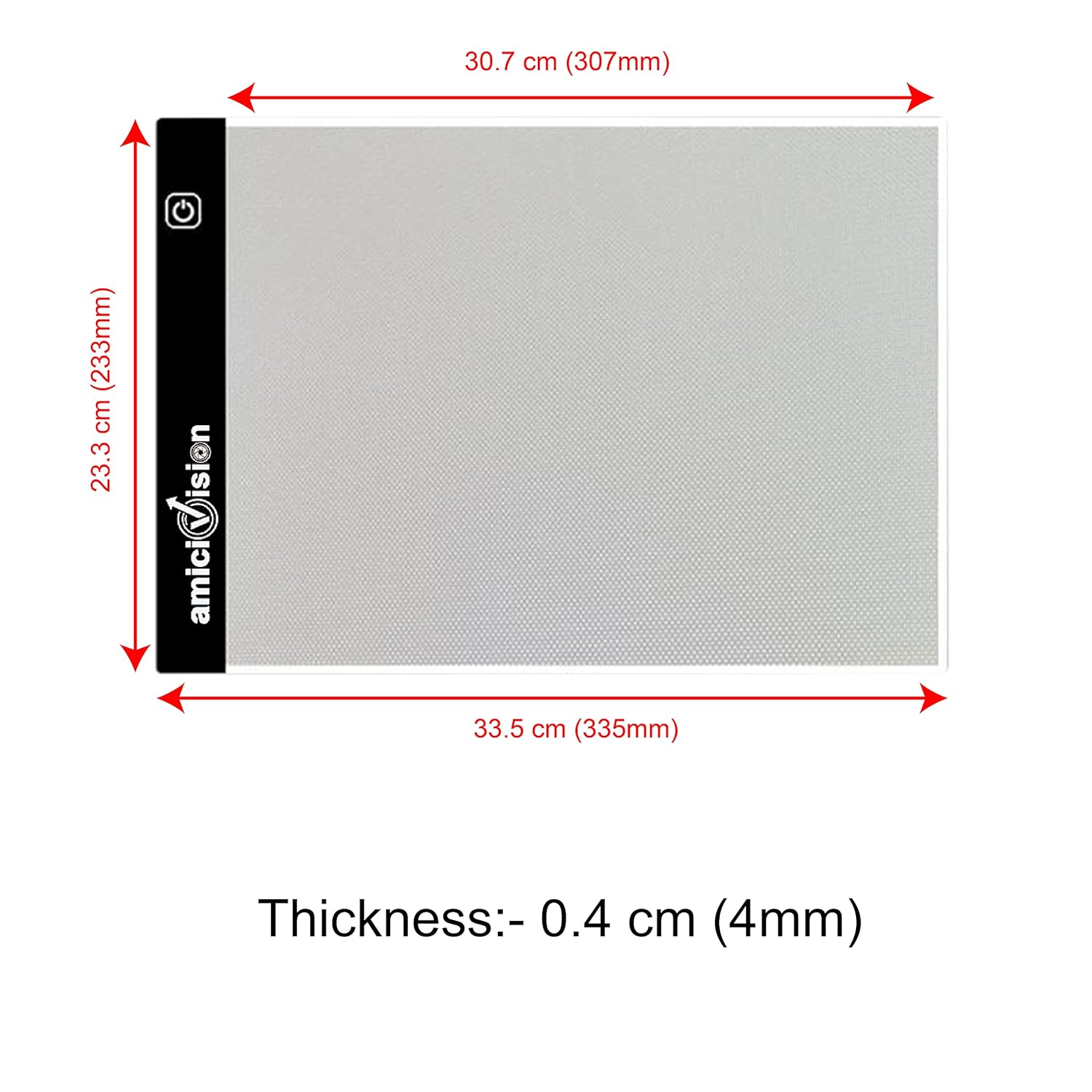 LED Lighted Tracing Board A4 Size Drawing Board with Brightness Controlled Touch Button amiciKart c0tmiz-hs.myshopify.com