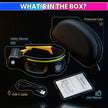 LED Safety Glasses with Dual Light (COB + Spotlight) | Motion Sensor Hands-Free Work Goggles