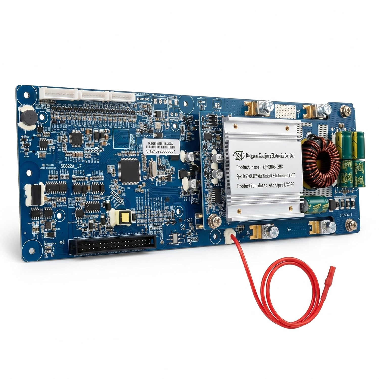 7S–16S 100A Smart BMS for LiFePO4 Battery Pack |  Solar Energy Storage Battery Management System