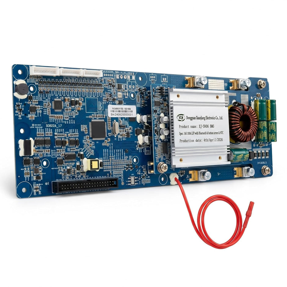 7S–16S 100A Smart BMS for LiFePO4 Battery Pack |  Solar Energy Storage Battery Management System