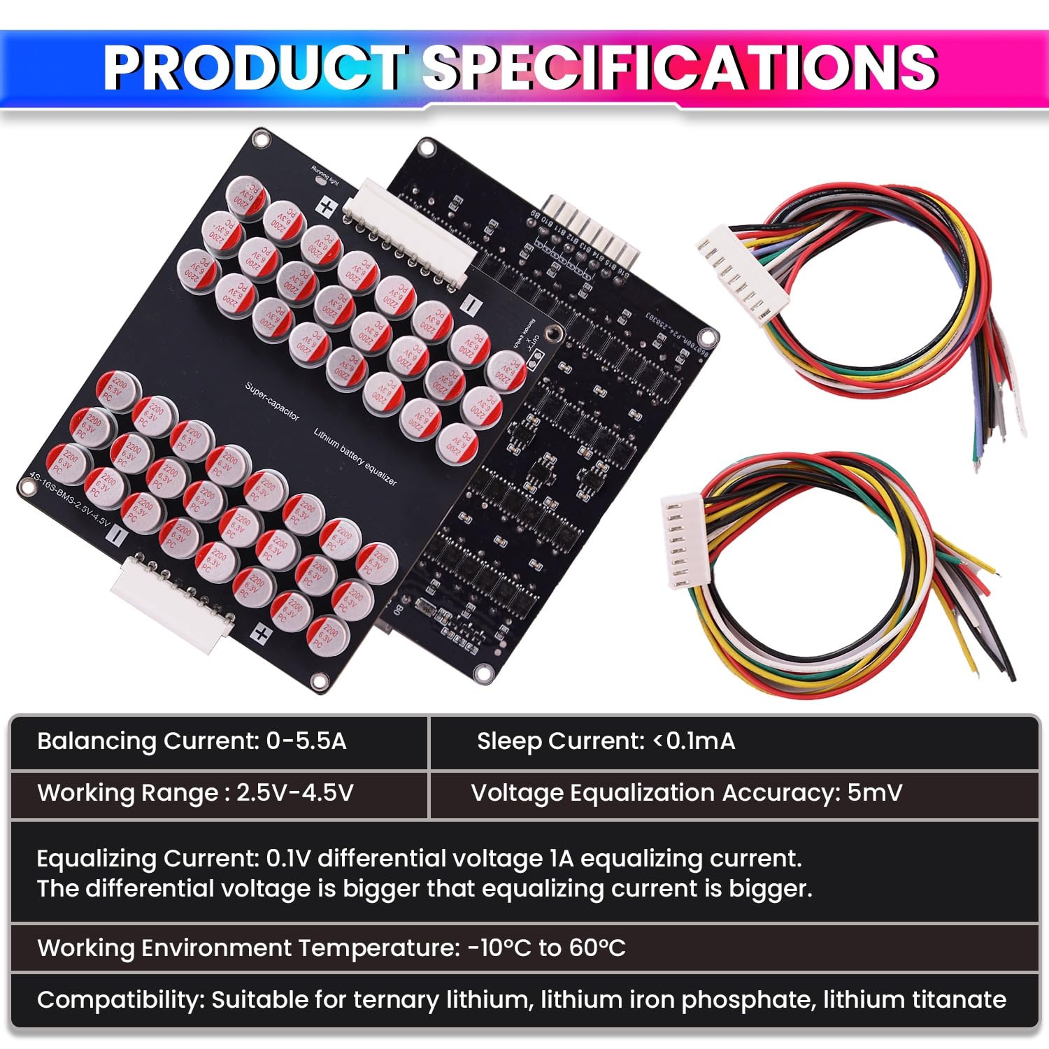 Active Balancer | Equalization Capacitor Board for Batteries | Energy Equalizer, Undervoltage Protection amiciKart c0tmiz-hs.myshopify.com