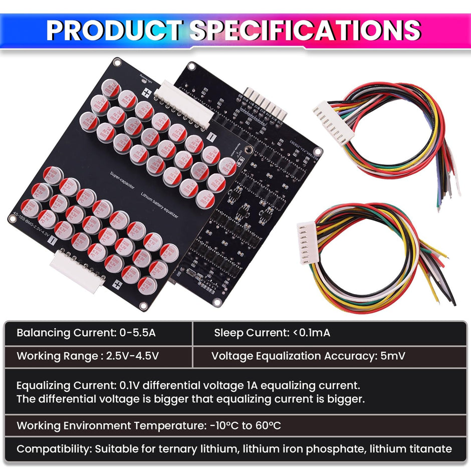 Active Balancer | Equalization Capacitor Board for Batteries | Energy Equalizer, Undervoltage Protection amiciKart c0tmiz-hs.myshopify.com