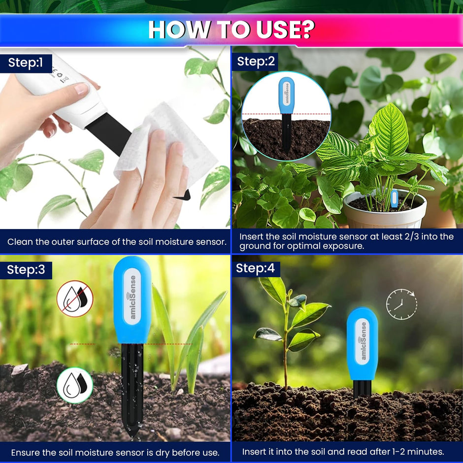 2-in-1 Soil Moisture and Temperature Sensor