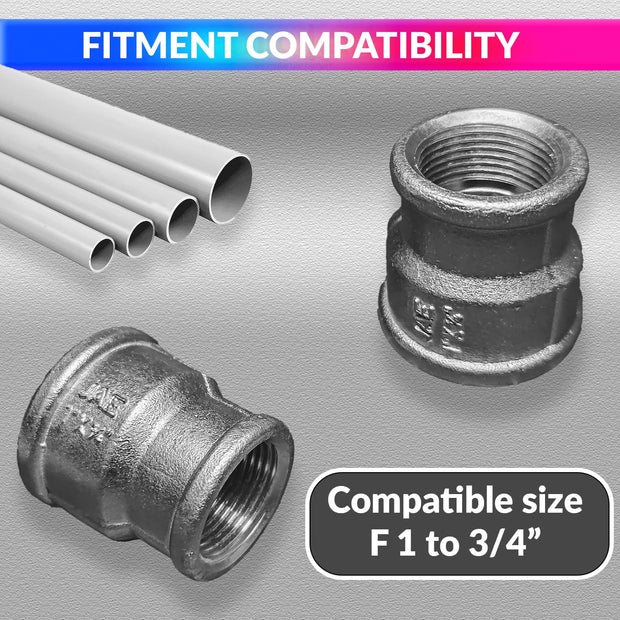 Water Pipe Connector, 1 Inch to 3/4 Inch Stainless Steel Leak-Proof & Easy Installation amiciKart c0tmiz-hs.myshopify.com