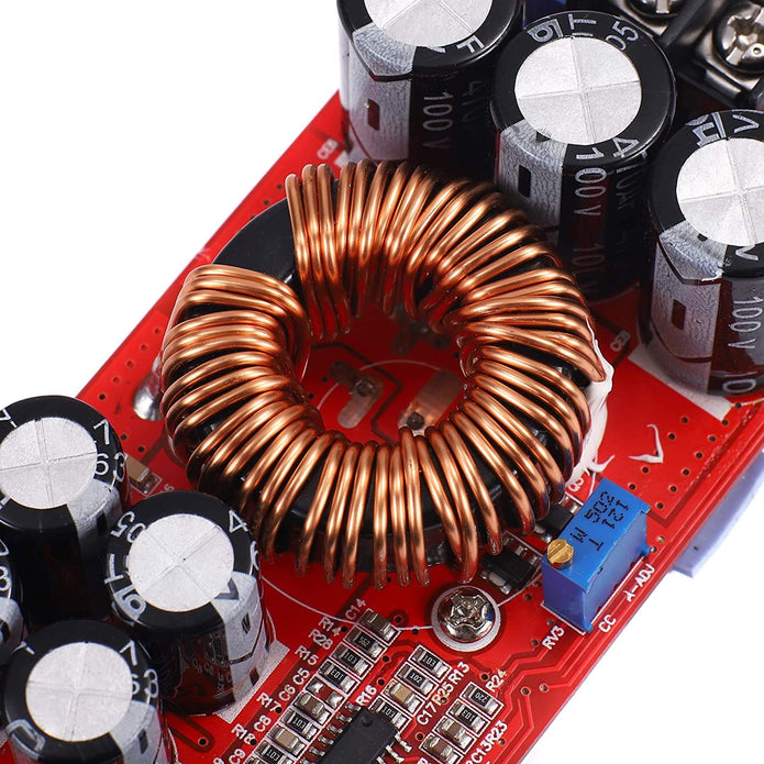 1200W DC to DC Converter, 20A Step-Up Boost Converter 8~60V to 12~80V Adjustable Power Supply