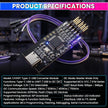 CH341T Type-C USB to UART TTL & I2C Converter Module with 3.3V/5V Selection | Serial Programmer