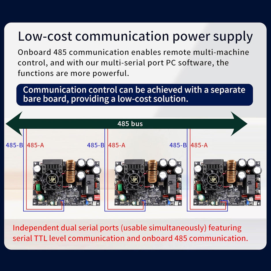 XY12550S CNC DC Adjustable Step-Down Power Supply Module 6250W 125V 50A with 0.01V/0.01A Precision Control,