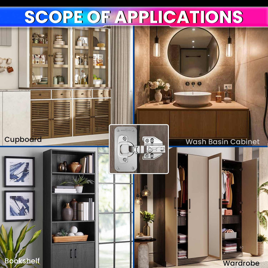 Hinge Repair Plate|Stainless Steel (SS202) Door Hinges|Fix Loose Cabinet Hinges|8 Pcs of Hinge Cup Repair Plate with Screws amiciKart c0tmiz-hs.myshopify.com