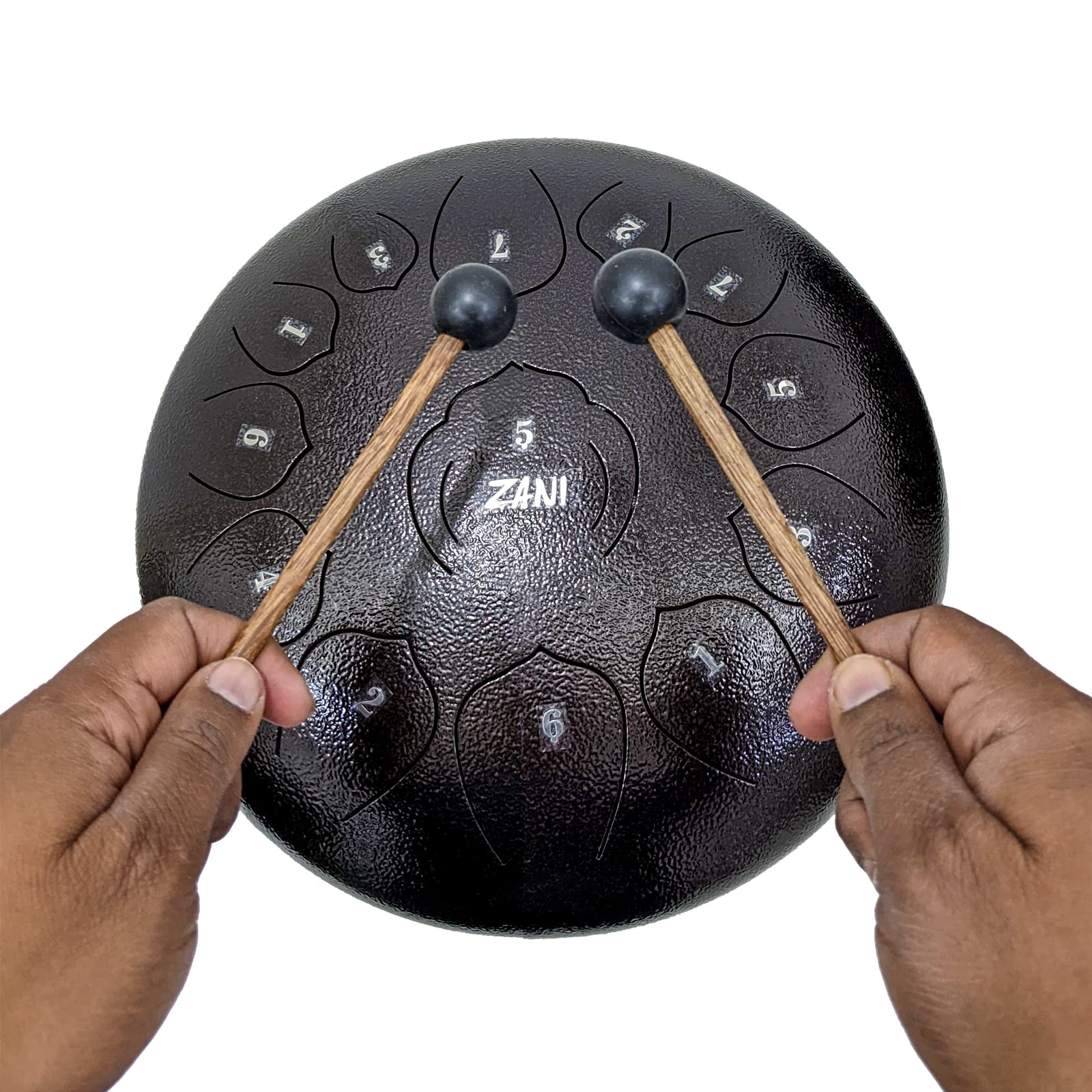 13 Notes Tongue Drum, 12 Inch Lotus Pattern Steel Drum with Carry Bag amiciKart c0tmiz-hs.myshopify.com