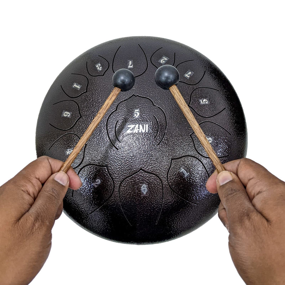 13 Notes Tongue Drum, 12 Inch Lotus Pattern Steel Drum with Carry Bag amiciKart c0tmiz-hs.myshopify.com