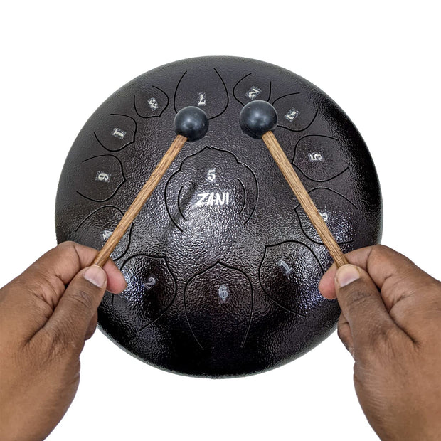 13 Notes Tongue Drum, 12 Inch Lotus Pattern Steel Drum with Carry Bag amiciKart c0tmiz-hs.myshopify.com