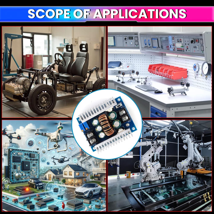 300W 20A DC-DC Buck Converter, 6V-40V to 1.2V-36V Step-Down Power Module, 95% Efficiency