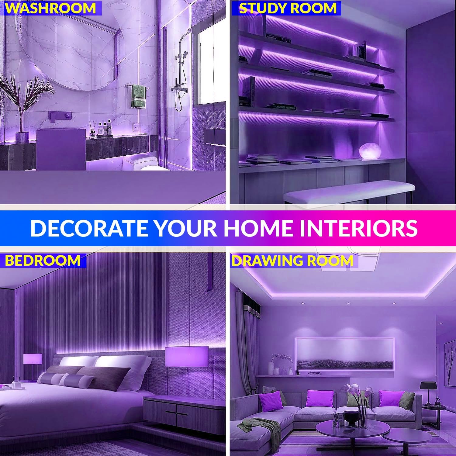 amiciVision Purple Neon LED Strip Light | 5m Long, Waterproof Decoration String Light with DC12V Adapter and Blinker Purple 5M LED Strip Light Flexible, Waterproof Decorative String Lights for Festivals or Home Décor amiciKart amiciVision Purple Neon LED Strip Light | 5m Long, Waterproof Decoration String Light with DC12V Adapter and Blinker c0tmiz-hs.myshopify.com