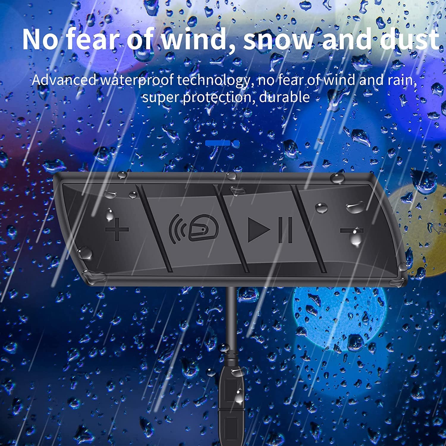 Bluetooth 5.0 Helmet Headset, Wireless Over-Ear Headphone for Motorcycle Riders (M7) amiciKart