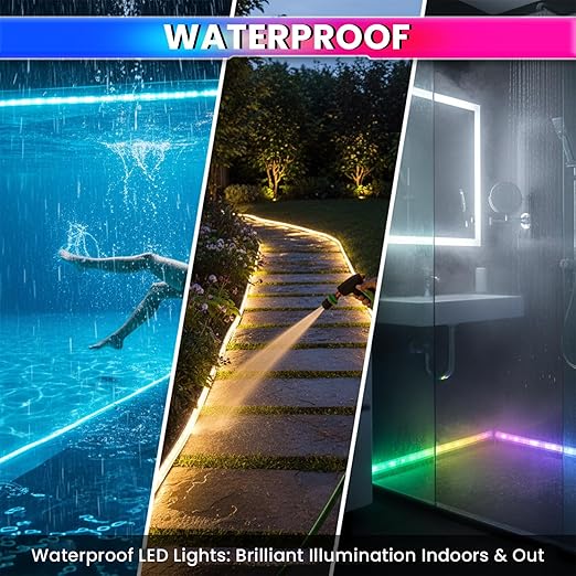 15M RGB Waterproof LED Rope Light with 60 LEDs/m | Flexible Indoor & Outdoor Decoration