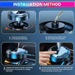 Smart Electric Essential Oil Diffuser for Car with Ultrasonic Atomization, 3 Aroma Modes