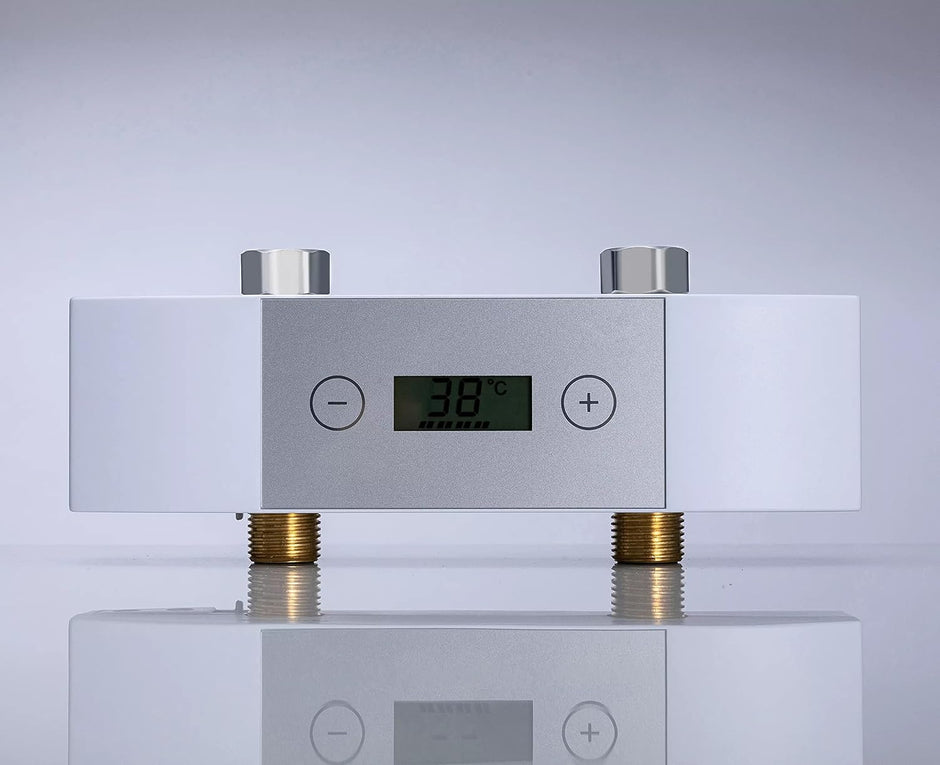 Thermostatic Geyser Water Mixer Valve, Automatic Temperature Control Hot Cold Water Mixing amiciKart