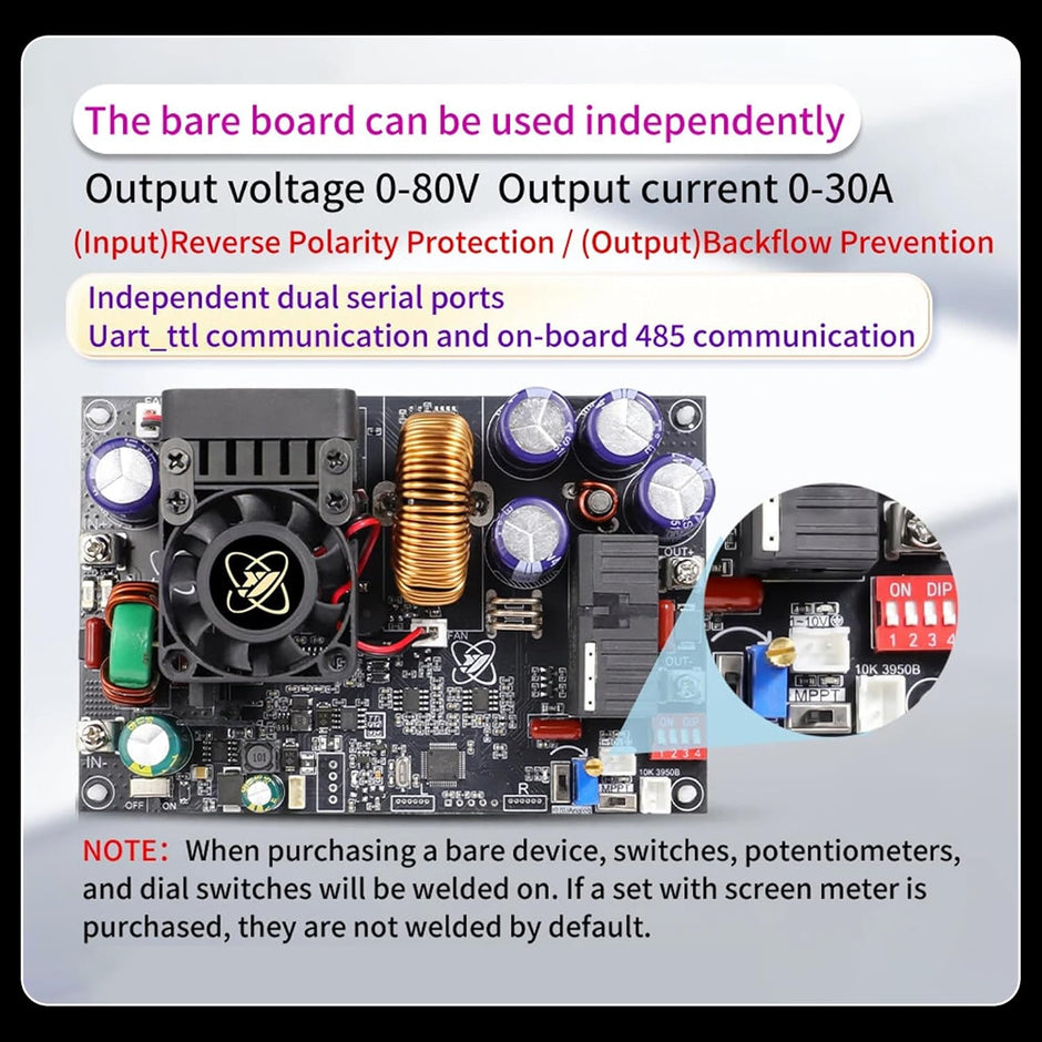 XY8030S 2400W 80V 30A DC Power Supply Module with LCD & MPP